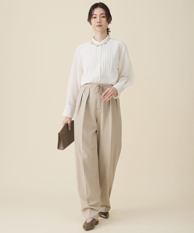 自由区 L シアー ブラウス エクリュ