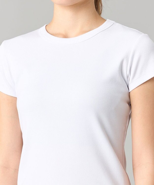 Chacott ソフトリブTシャツ ホワイト