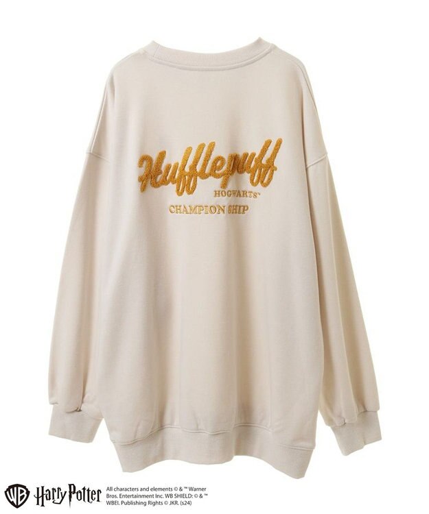 Green Parks ハリー・ポッター／サガラ刺繍裏毛プルオーバー Beige