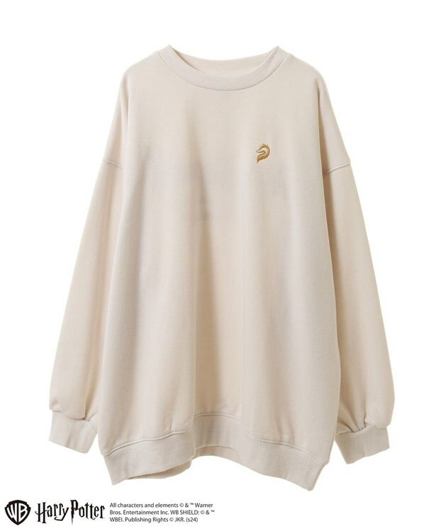 Green Parks ハリー・ポッター／サガラ刺繍裏毛プルオーバー Beige