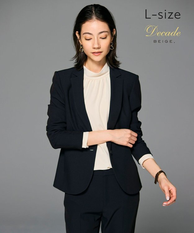 BEIGE， 【L-size・セットアップ対応 】LUIZA / テーラードジャケット Black