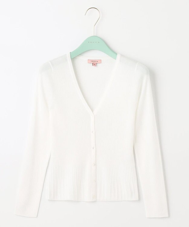 TOCCA 【洗える！】AJISAI カーディガン アイボリー系