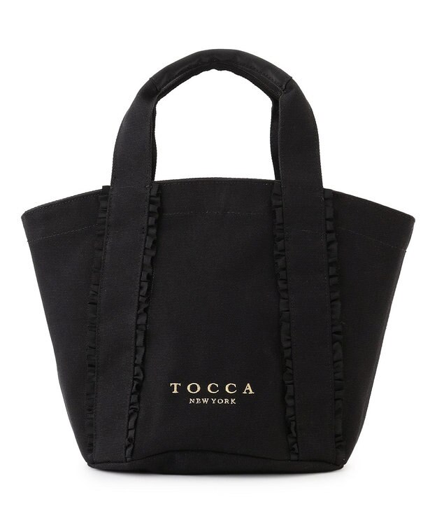 TOCCA 【八木アリサさん着用】TRILL TRIM CANVASTOTE キャンバストートバッグ ブラック系