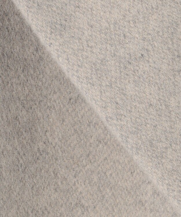 自由区 L シャルムビーバー ロングコート ライトグレー系