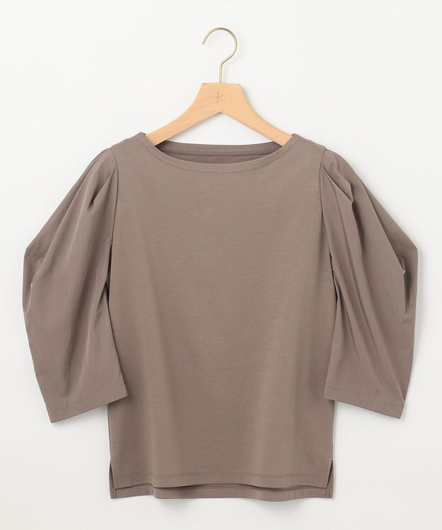 組曲 L 【接触冷感】コンビネーションポンチデザイン カットソー カーキ系