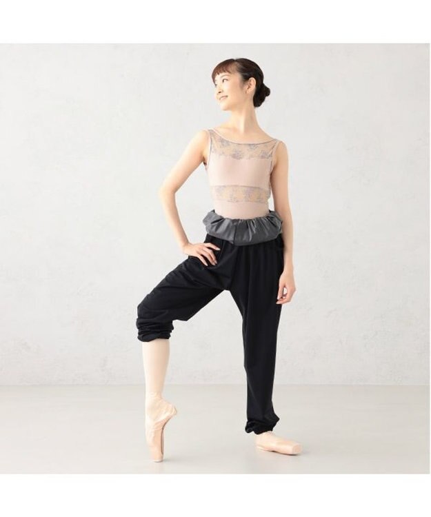 Chacott ストレッチスキンサウナロングワンピース ブラック