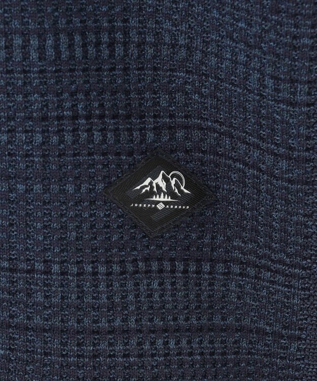 JOSEPH ABBOUD MOUNTAIN 【軽さ/ストレッチ】ホールガーメント3Dニット パーカー ネイビー系