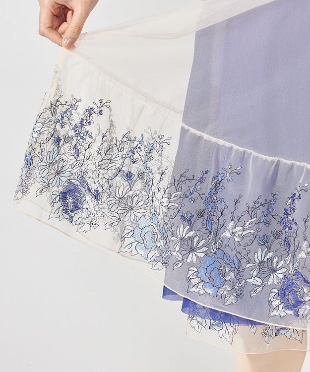 Chacott 巻きスカート ブルー