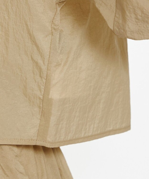 uncrave 【撥水・洗濯機洗い可】シアープルーフナイロン シャツブラウス（uncrave STANDARD） ベージュ