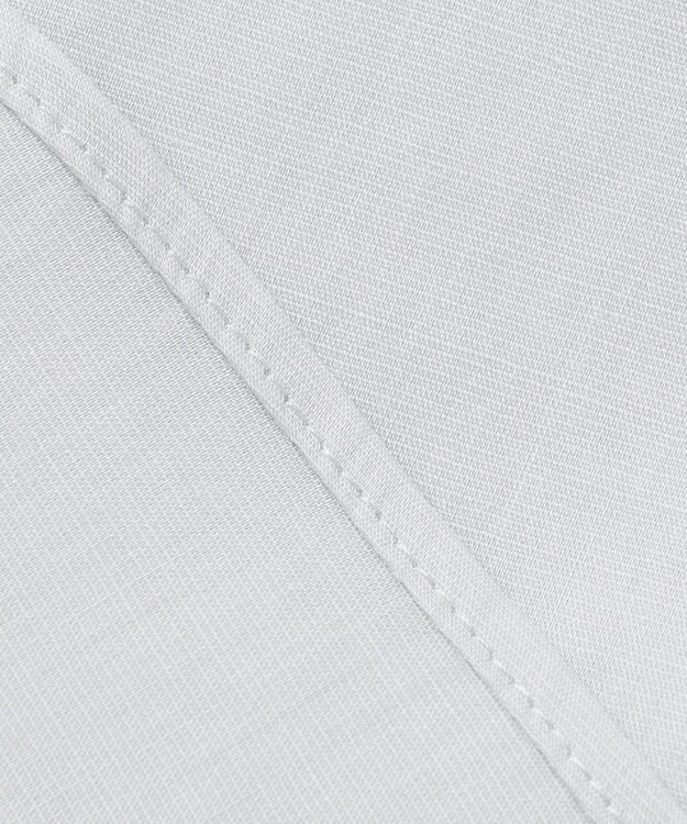 J.PRESS LADIES 【WEB限定カラーあり・洗える】ラミーポプリン バンドカラー ブラウス ライトグレー系