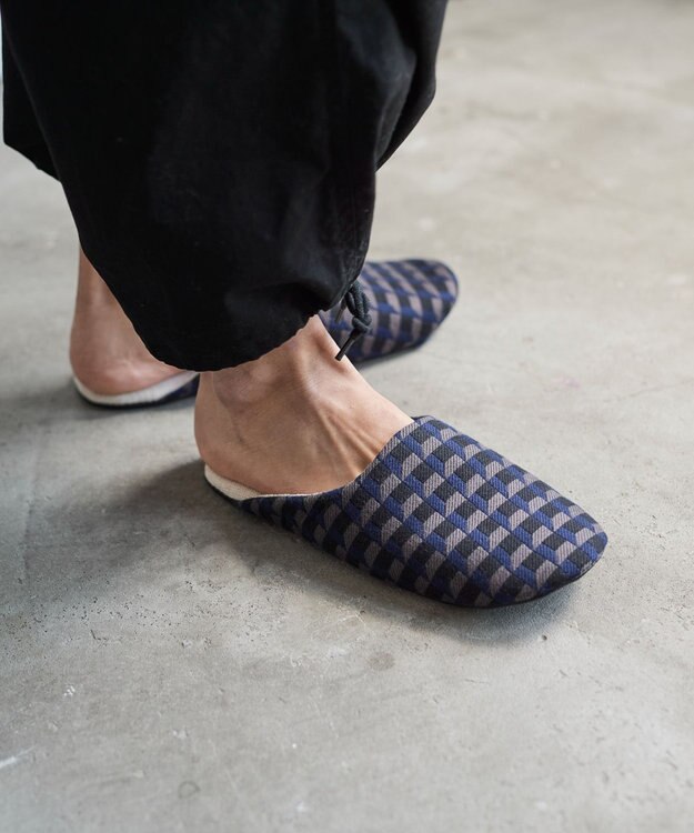 LOOM&SPOOL GeoVisソフトスリッパ ネイビー