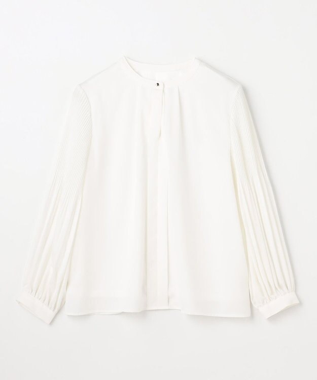 ANY L プリーツブラウス オフ