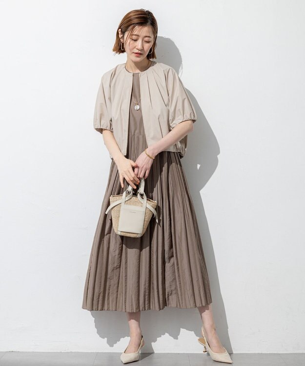 23区 ラウンドストーン ネックレス アイボリー系