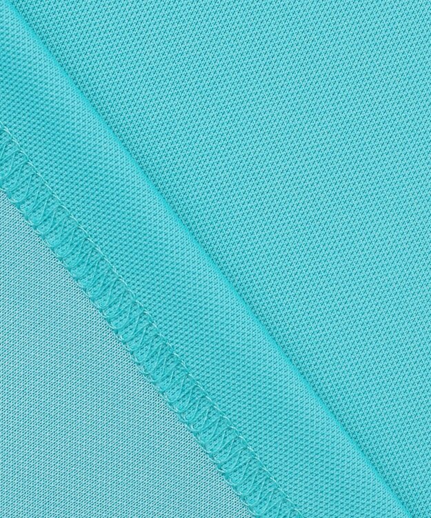 23区GOLF 【MEN】【接触冷感・UVケア・吸水速乾】ハーフジップ 無地ポロシャツ ブルー系