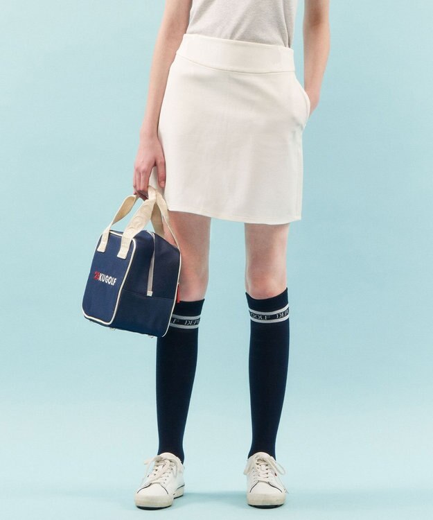 23区GOLF 【WOMEN】【ストレッチ】トリコットジャージ  フレアスカート ホワイト系