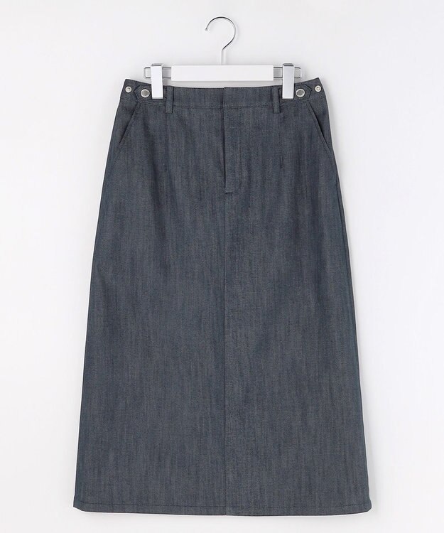 J.PRESS LADIES S 【WEB限定】セルロースシャンブレー ナロー スカート 【WEB限定】ネイビー系