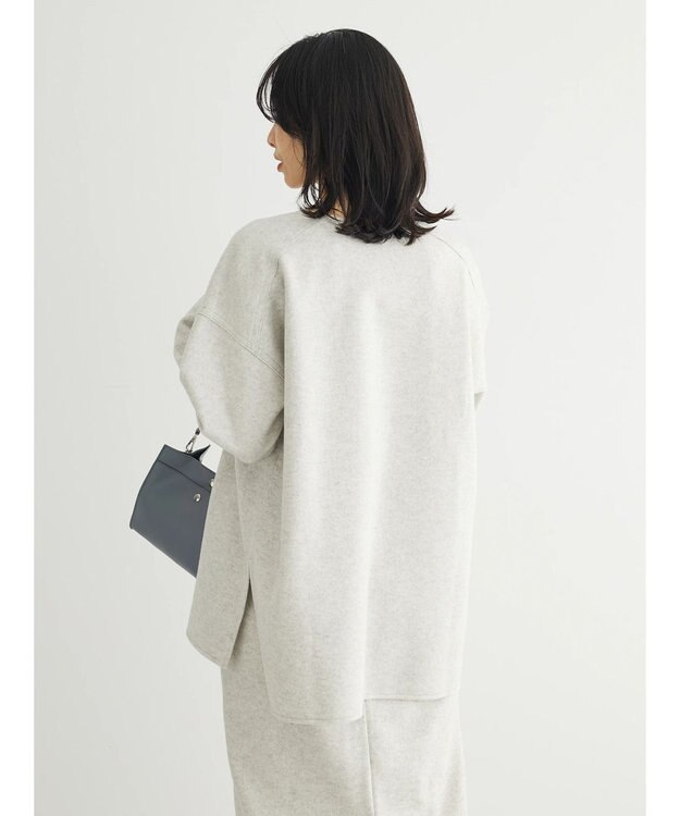 Green Parks 圧縮ポンチキーネックチュニック Ivory