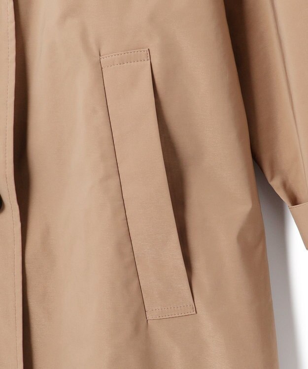 ICB 【撥水加工】 メモリーストレッチタフタ トレンチコート アンバーベージュ系