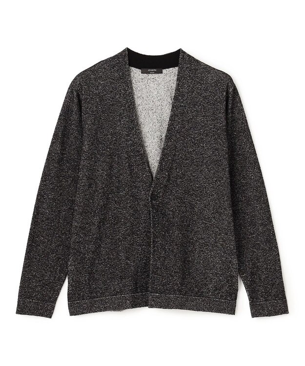 JOSEPH HOMME 【新素材】ドライペーパーブークレー   カーディガン ブラック系