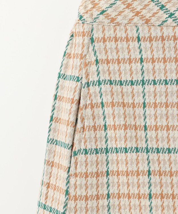 組曲 KIDS 【110-140㎝】チェック キュロット クリーム系