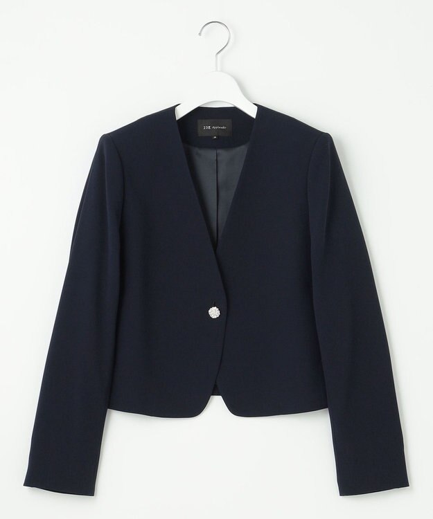 23区 【APPLAUDIR】クリアジョーゼット 3WAYコンパクトジャケット ネイビー系