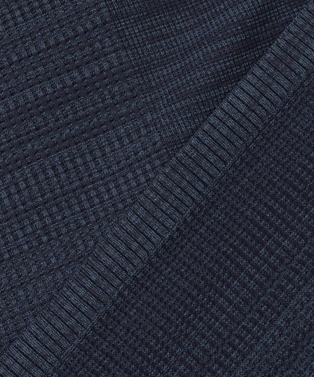 JOSEPH ABBOUD MOUNTAIN 【軽さ/ストレッチ】ホールガーメント3Dニット パーカー ネイビー系