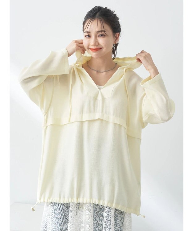 earth music&ecology シアーアノラック Light Yellow