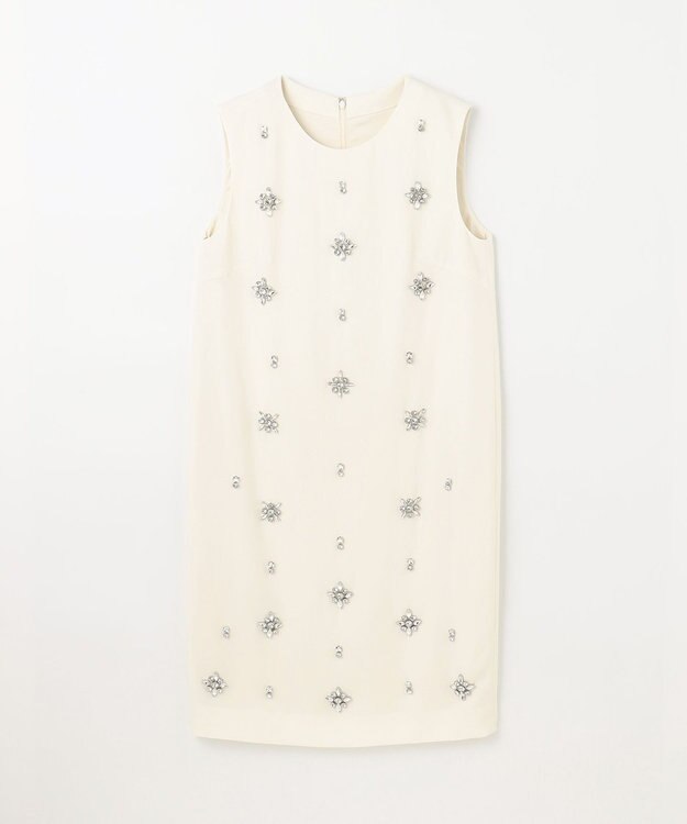 GRACE CONTINENTAL ビジュー刺繍ドレス キナリ