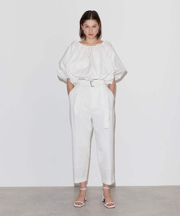 NAVE 【Nave　洗える】リリー 　バルーンスリーブブラウス ホワイト系