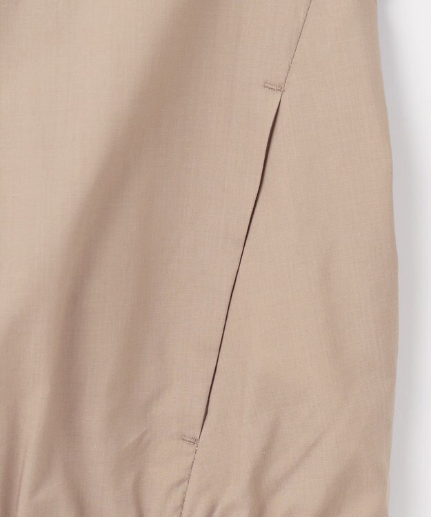 自由区 【洗える】テンセルコットンエンブロイダリー ジャケット モカ