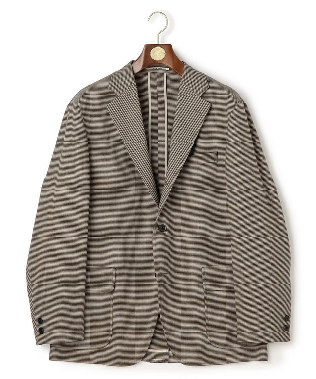 J.PRESS MEN 【J.PRESS ORIGINALS】【UNISEX】Wool Polyester Gunclub Check 3B Jacket / Baggy-Fit ベージュ系3