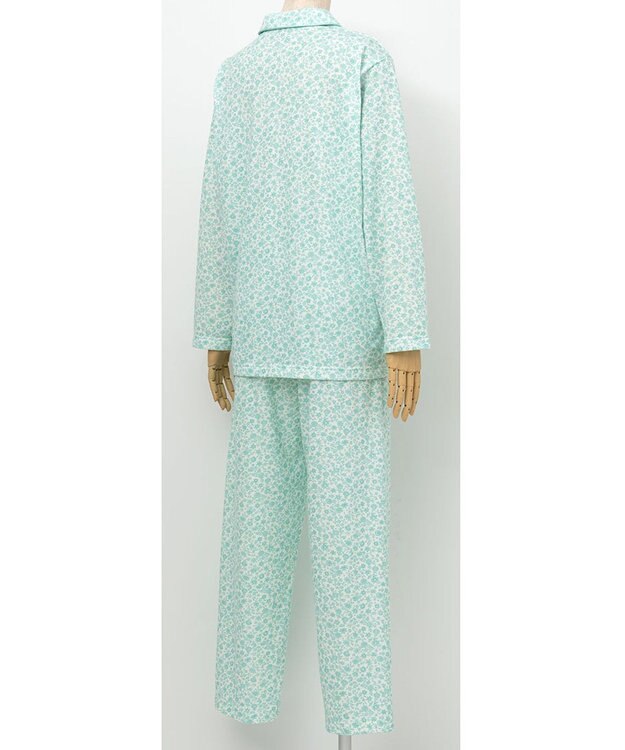 Wing 【パジャマ】 長袖・長ズボン 綿100％（表側・肌側） パイル素材（肌側） EP8093 ウイング／ワコール メロン