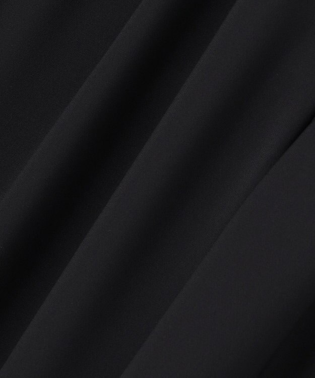 ICB 【先行予約】 ドレープツイル ボリュームワイドパンツ ブラック