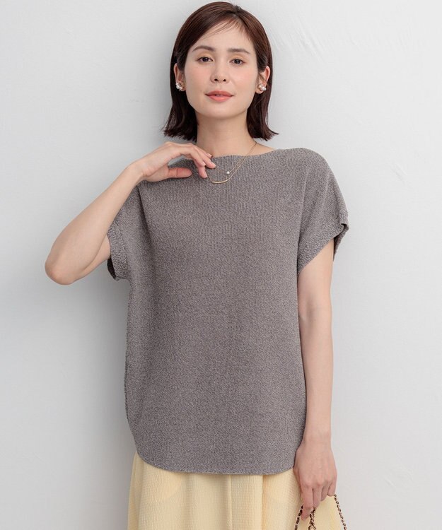 組曲 【WEB限定】ルーズリーニット プルオーバー グレー系