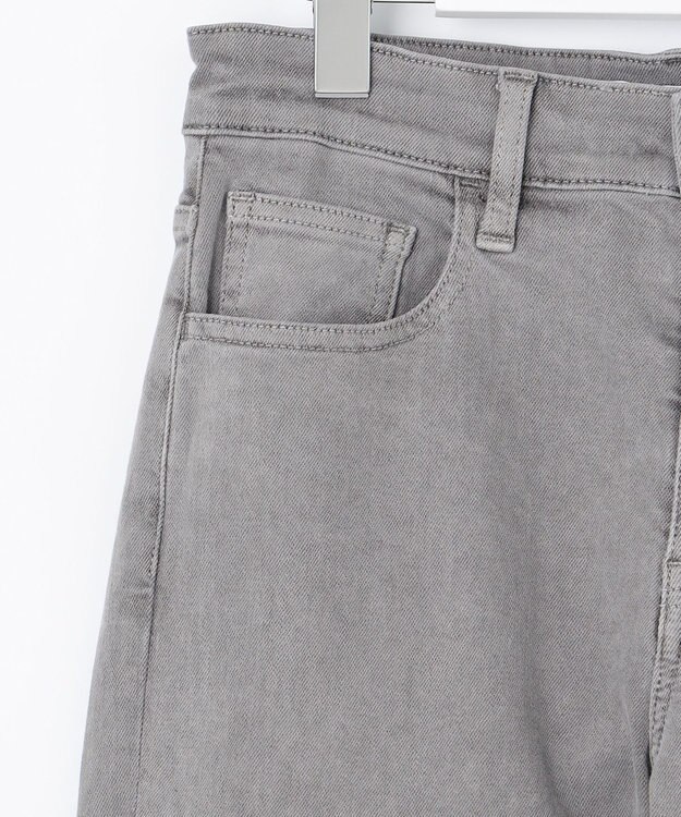 自由区 【XSサイズ～/洗える】365DENIM アンクルフレア パンツ ライトグレー系