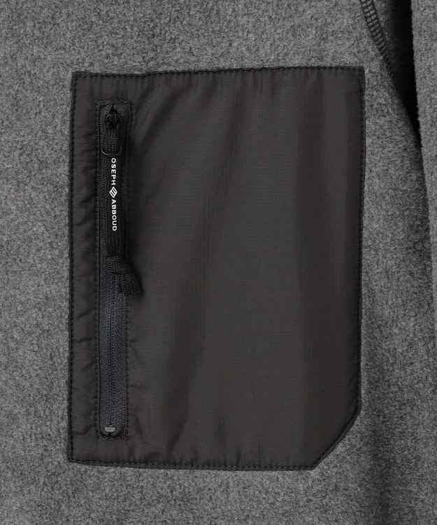 JOSEPH ABBOUD MOUNTAIN 【軽量】ライトフリースカーディガン グレー系