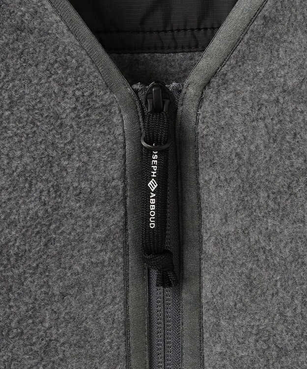 JOSEPH ABBOUD MOUNTAIN 【軽量】ライトフリースカーディガン グレー系