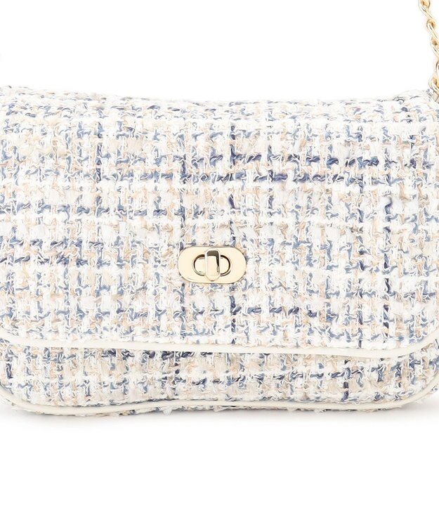 23区 【先行予約】GIOLICA ツイードミニ ショルダーバッグ アイボリーミックス