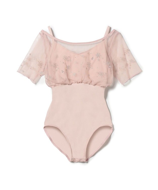 Chacott ハーフスリーブレオタード ヨーロピアンピンク