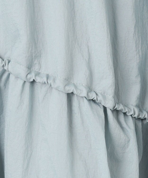 uncrave シアープルーフナイロン ドローコードスカート サックス