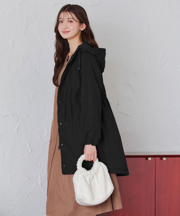 Tiaclasse 【安田美沙子さん着用・新色追加】ウォーマル中綿フーデッドコート ブラック