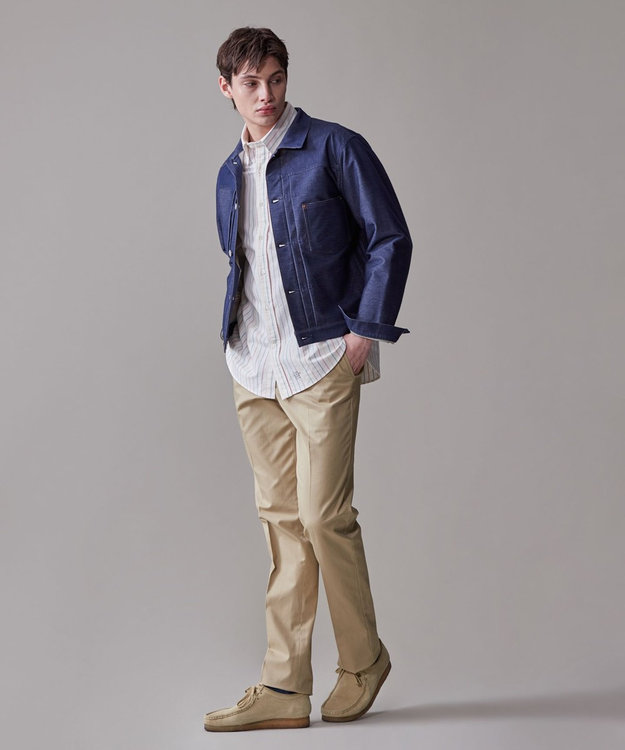 J.PRESS MEN 【KANEMASA JERSEY】ジャージー デニムジャケット ブルー系