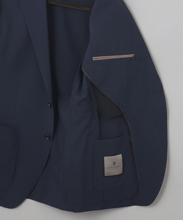 GOTAIRIKU 【AIRY MOVE  / セットアップ対応】DotAir2WAYストレッチサッカー セットアップジャケット ネイビー系