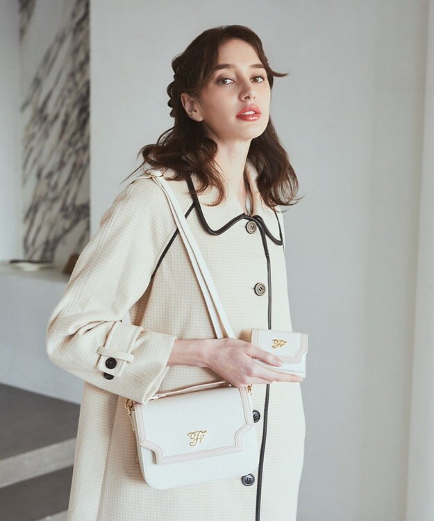 Maison de FLEUR バイカラーバッグ・ウォレットセット Pink