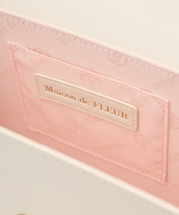 Maison de FLEUR バイカラーバッグ・ウォレットセット Pink