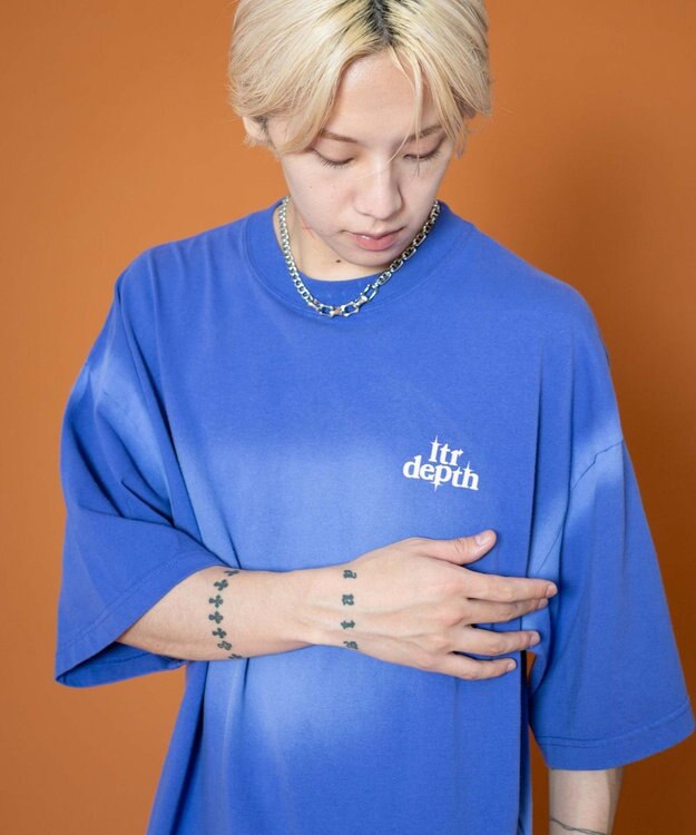 WEGO 【ユニセックス着用ITEM】バックスタッズグラフィックT（SS） パープル