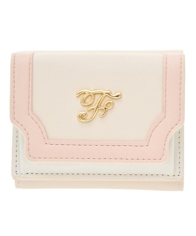 Maison de FLEUR バイカラーバッグ・ウォレットセット Pink