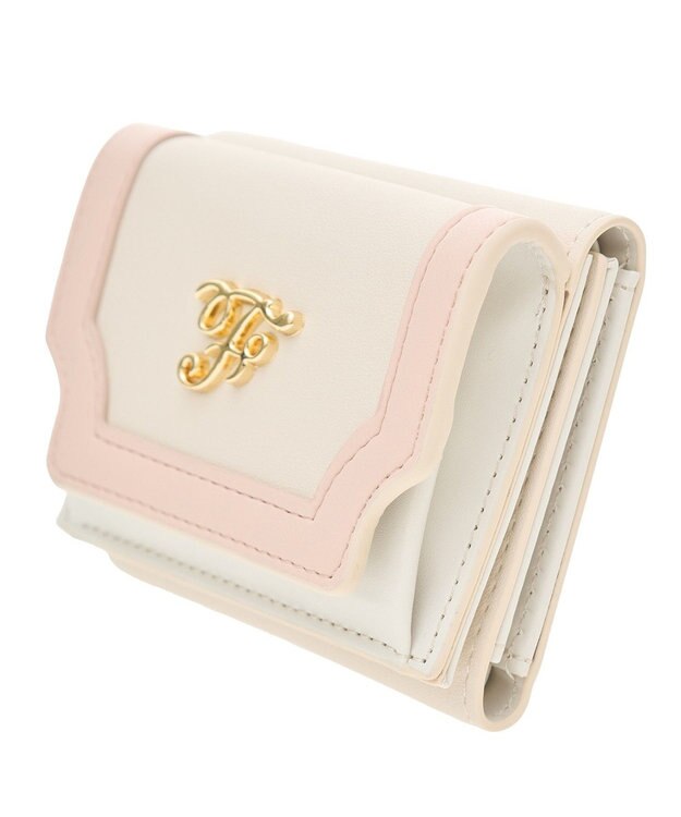 Maison de FLEUR バイカラーバッグ・ウォレットセット Pink