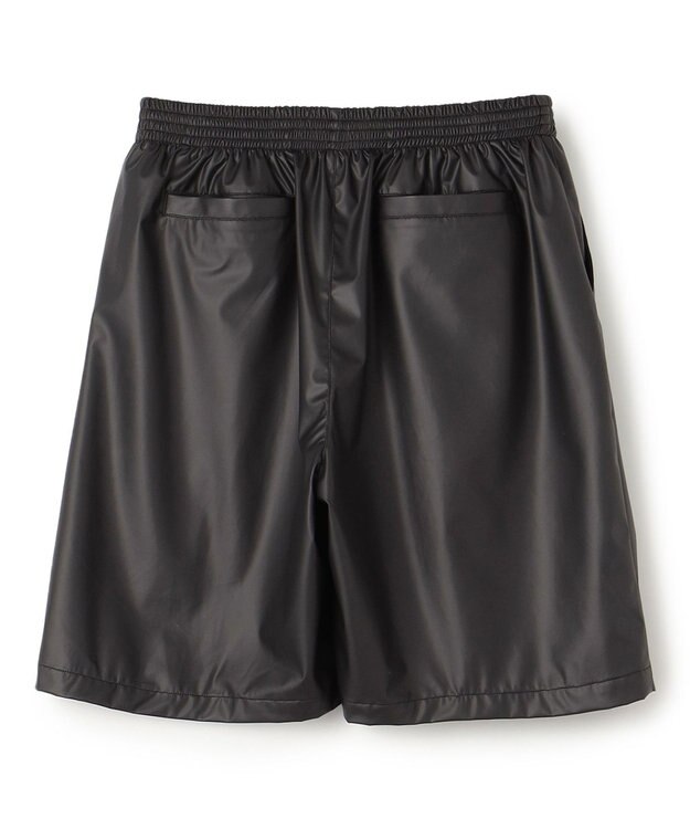 UNFILO MENS レザーライク ショートパンツ [24年春夏商品] クロ