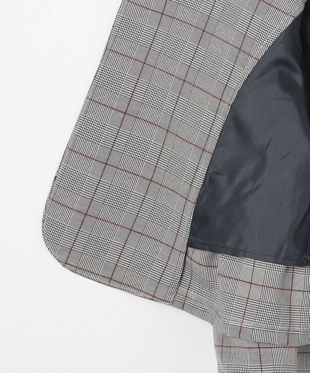 組曲 KIDS 【150-170㎝】グレンチェックジャケット＆プリーツワンピース セット ネイビー×チェック系